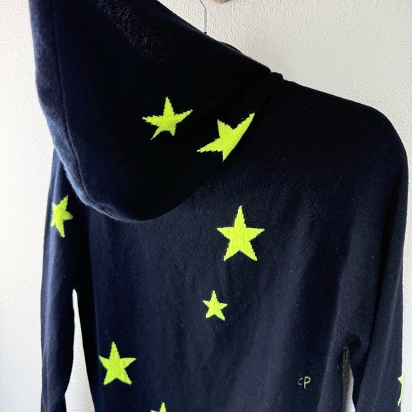 Chinti & Parker Star-Print Knitted Hoodie Jacket Black/Yellow Casual Women’s S - Picture 10 of 13